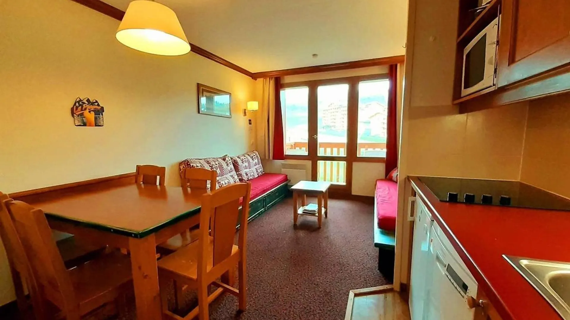 Apartment Appartement Cosy Avec Balcon Et Acces Ski Aux Pieds A Plagne Soleil - Fr-1-351-89 La Plagne France